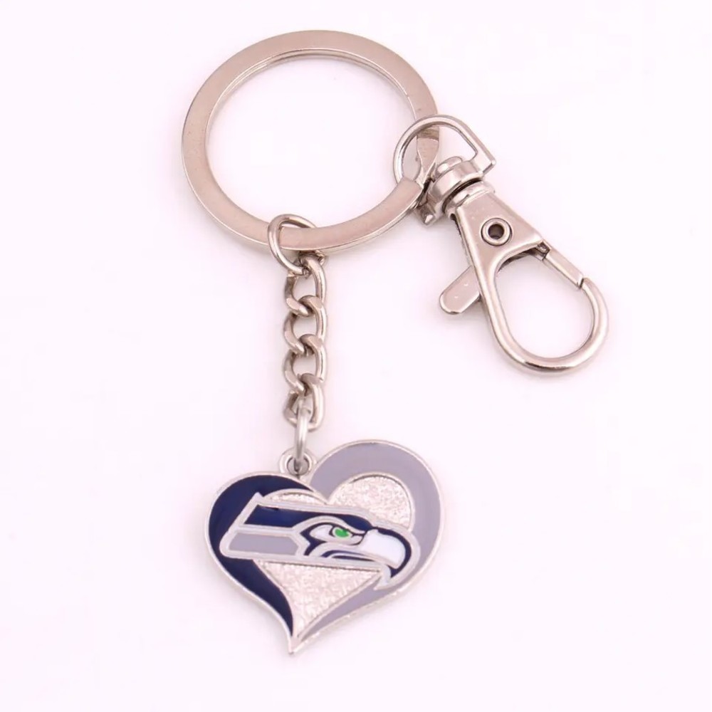 NFL Heart Keychain Seahawks